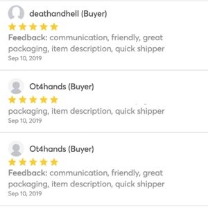 ✨Just a few more ratings! SHOP with CONFIDENCE!!✨